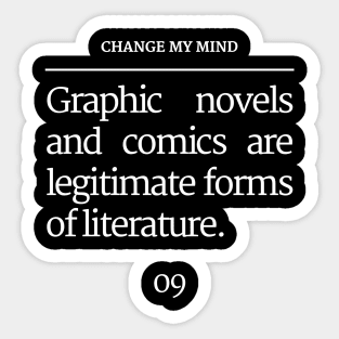 Unpopular Bookish Opinion Page 09 Sticker